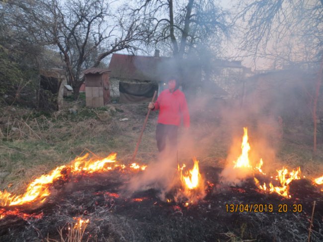 Вогонь вже підбирався до будинку: у Луцьку через палія сухостою ледь не загорілась хата. ФОТО