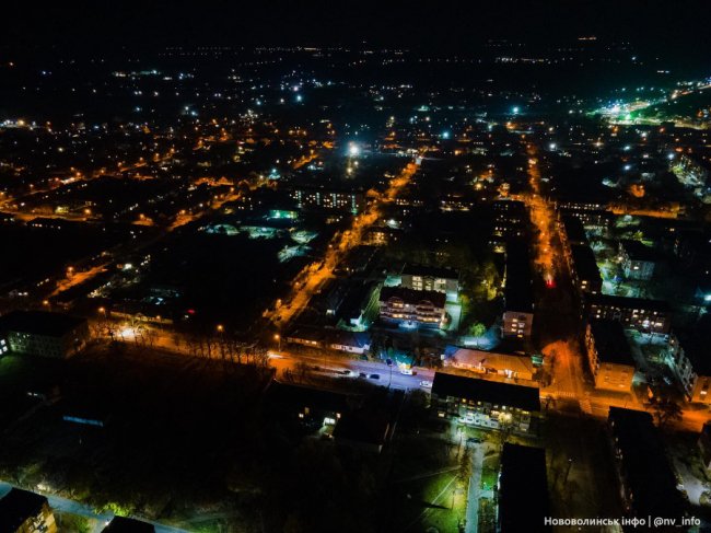 Вечірнє волинське місто показали з висоти пташиного польоту. ФОТО 