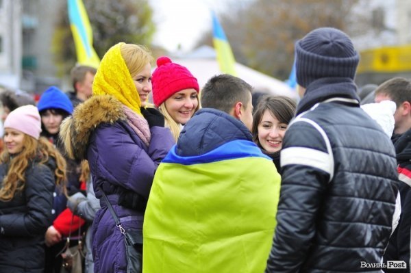 Студентський Євромітинг у Луцьку. ФОТО