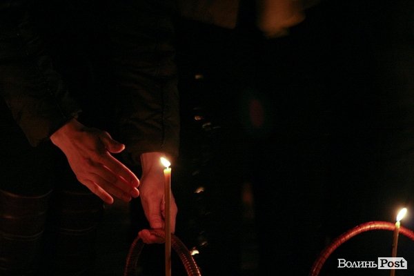 Пасхальна ніч у центрі Луцька. ФОТО