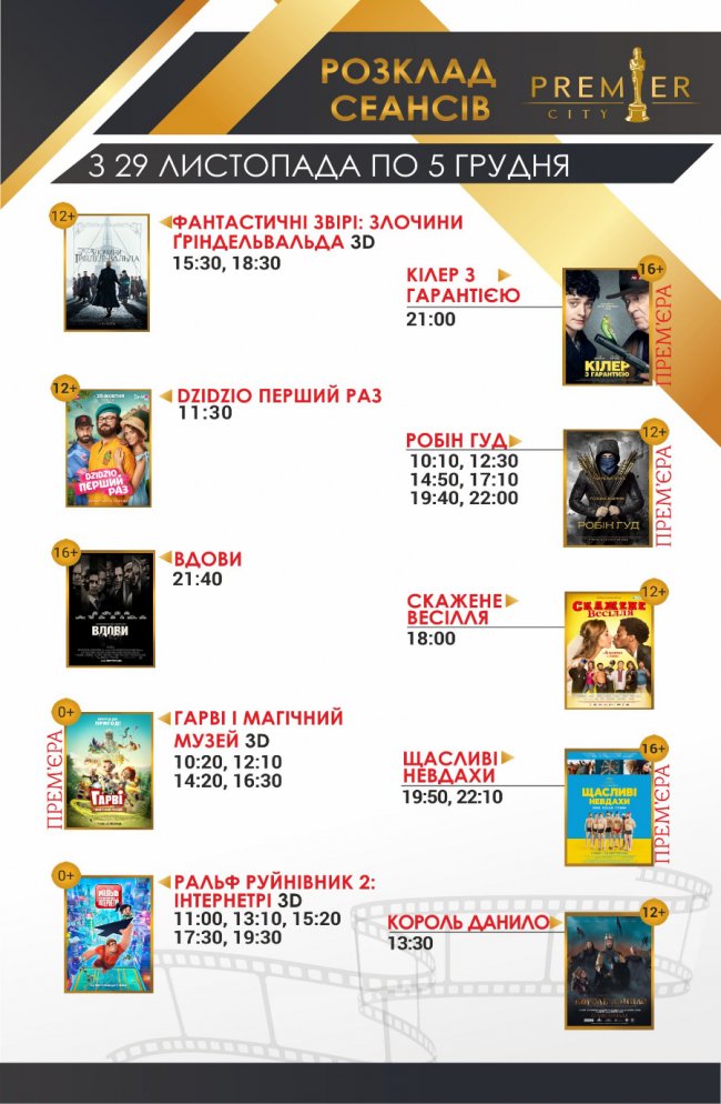 У кінотеатрі «Premier City» – аж 4 прем’єрні фільми*