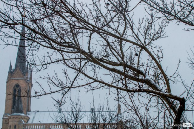 Засніжений Луцьк. ФОТОРЕПОРТАЖ