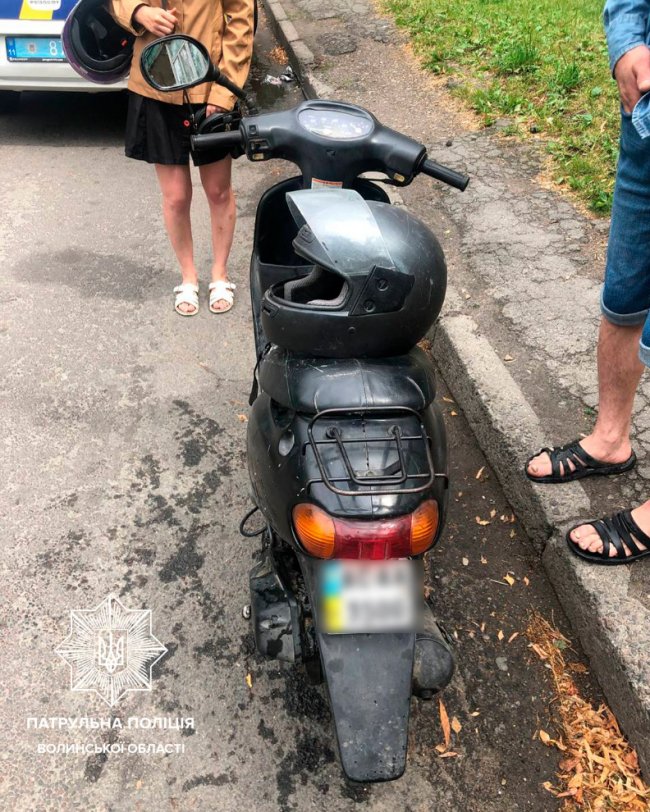 На Волині зупинили п'яних мотоцикліста та скутериста без водійських прав