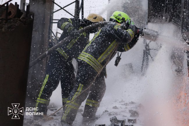 У Луцькому та Камінь-Каширському районах виникли пожежі внаслідок обстрілу Росії