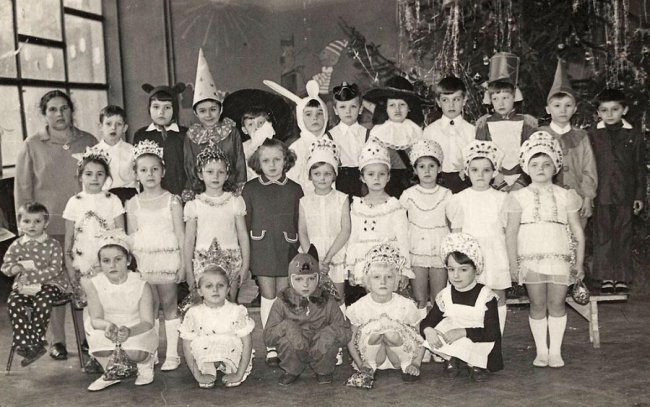 Новорічний вечір, школа № 4, Луцьк, 1971 рік