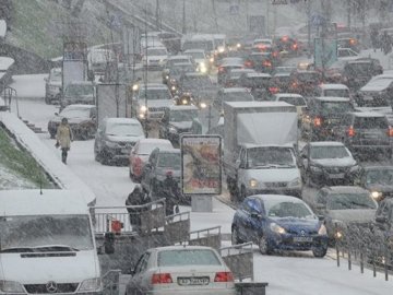 У Києві через снігопади - обмежений в’їзд 