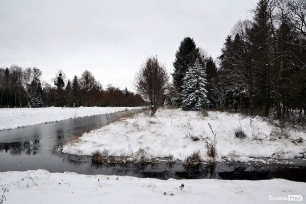 Фото снігового ранку в Луцьку