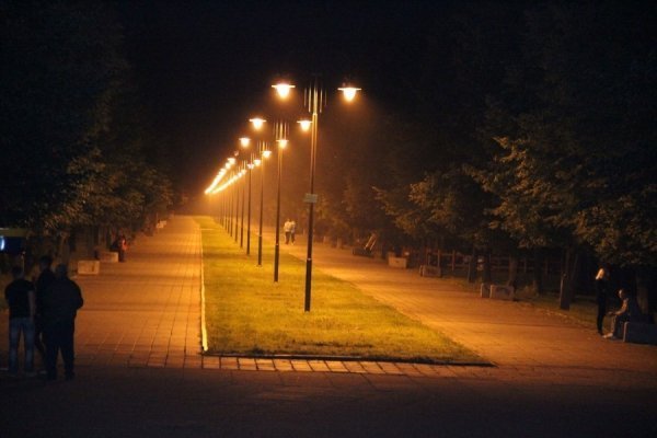 Фото нічного Луцька