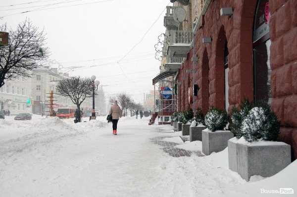 Як Луцьк замело снігом. ФОТО