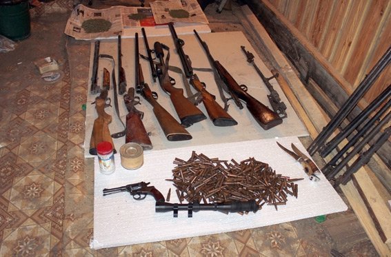 На Волині в росіянина вилучили арсенал зброї. ФОТО