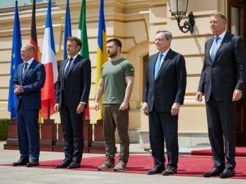 «Історичний день», – Зеленський про візит лідерів Німеччини, Італії, Франції і Румунії 