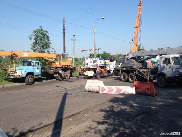 У Луцьку перекрили дорогу. ФОТО