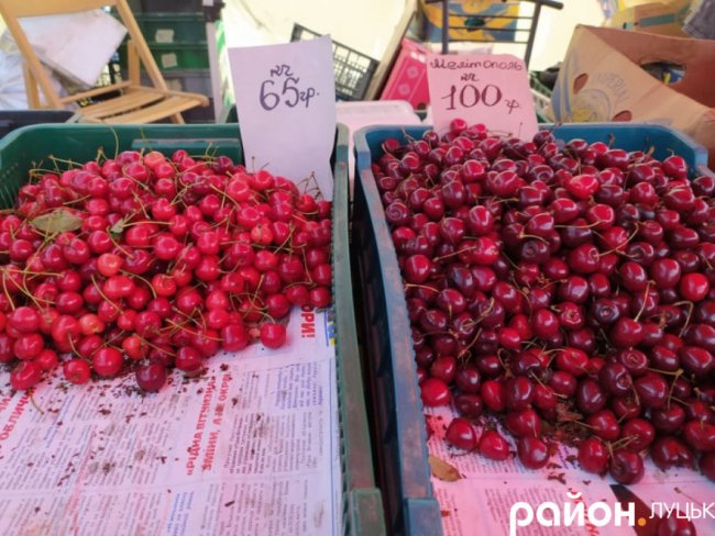 Скільки коштує полуниця та черешня на луцьких ринках