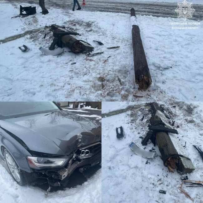 На Волині водій скоїв ДТП та зник з місця події