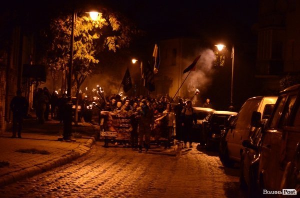 Смолоскипна хода у Луцьку. ФОТО