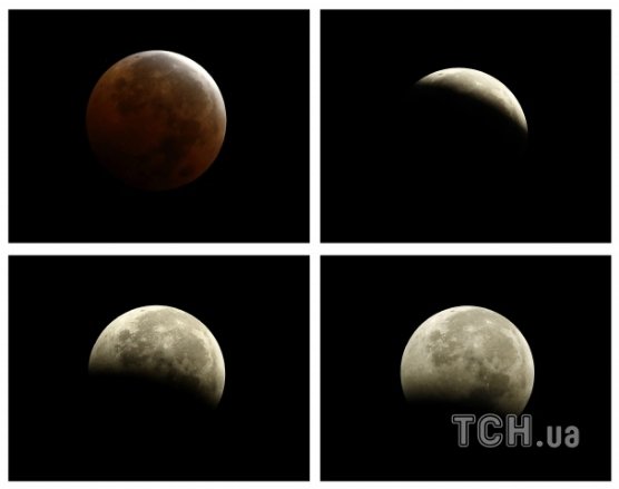 Земляни побачили  «кривавий місяць». ФОТО