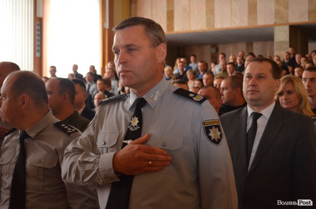 У Луцьку правоохоронців привітали з річницею створення Нацполіції. ФОТО