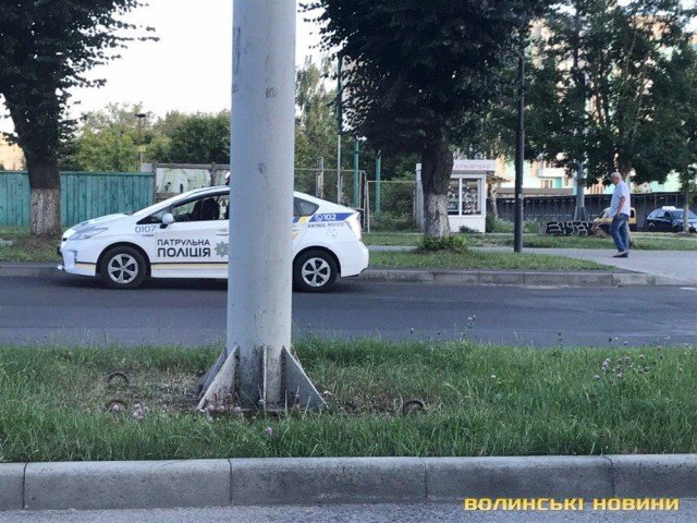 Біля луцького собору стукнулися два «німці». ФОТО