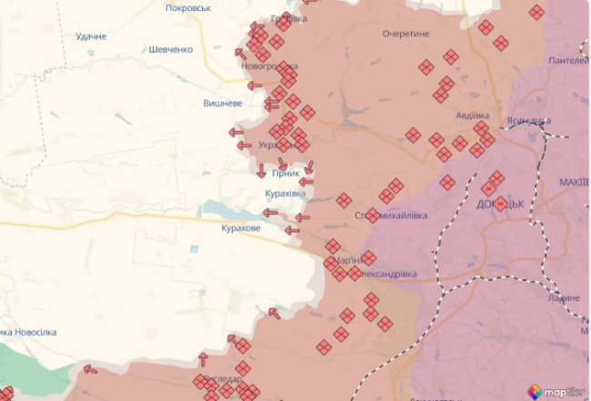 Російські війська просунулись у Донецькій та Харківській областях, - DeepState