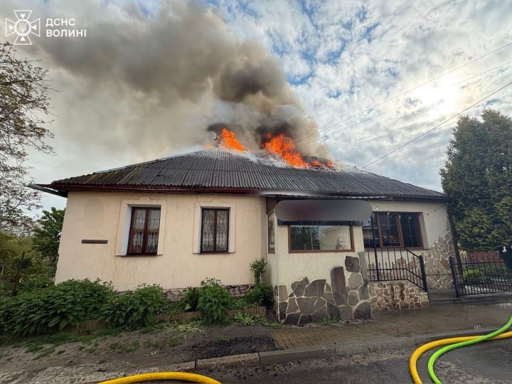 На Волині горів житловий будинок