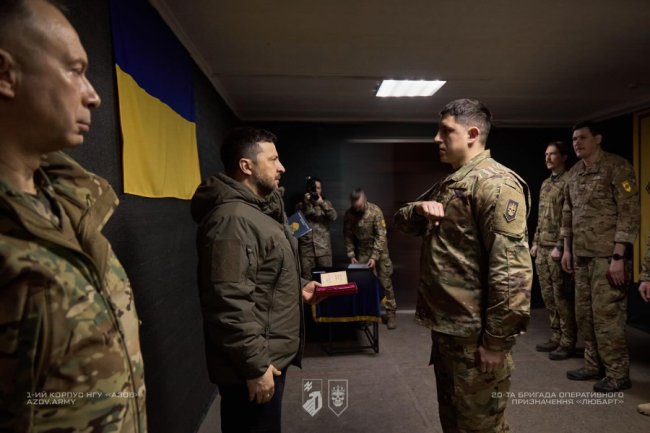 Президент та Головнокомандувач ЗСУ  нагородили бійців бригади «Любарт» за мужність і відданість Україні