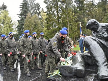 Панахида за загиблими і покладання квітів: як у Луцьку відзначили День пам'яті та примирення. ФОТО