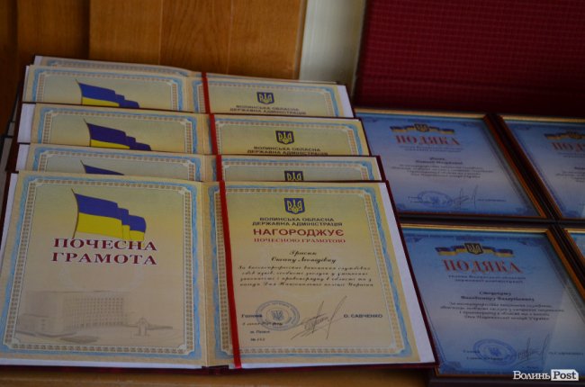 У Луцьку правоохоронців привітали з річницею створення Нацполіції. ФОТО