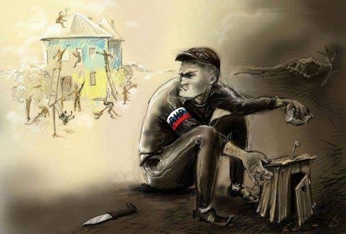 «Журналіст» ЛайNews, стілець Путіна і зламана ручка. ФОТОЖАБИ