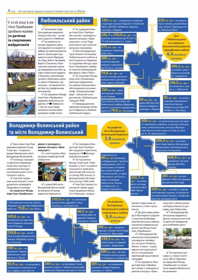 Нардеп Ігор Гузь прозвітував про роботу за рік