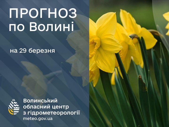 Погода в Луцьку та Волинській області на завтра, 29 березня