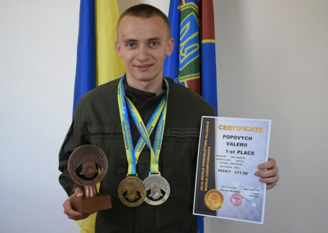 Луцький нацгвардієць став призером чемпіонату світу з пауерліфтингу