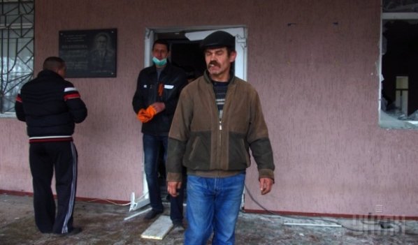 У Горлівці трощили «міліцію». ФОТО