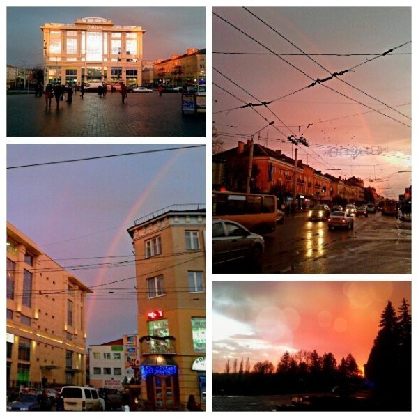 На Волині посеред зими - дві веселки. ФОТО