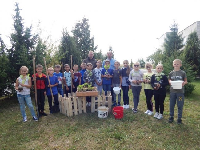 Зростаємо разом: на Волині учні висадили дерева на території школи. ФОТО