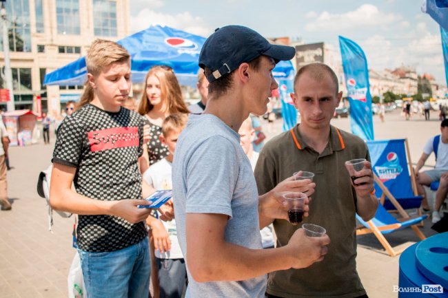 У центрі Луцька – «Битва смаку» від Pepsi. ФОТО
