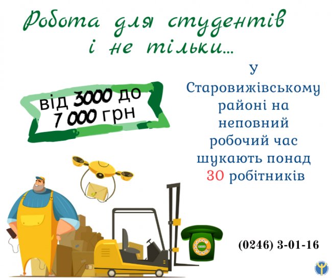 Робота на літо: підприємства Волині шукають працівників. ПЕРЕЛІК ВАКАНСІЙ
