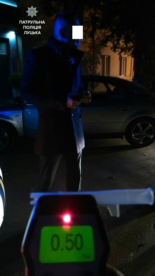 У Луцьку патрульні виявили трьох нетверезих водіїв. ФОТО