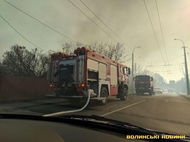 У Луцьку горить заказник «Гнідавське болото». ФОТО. ВІДЕО