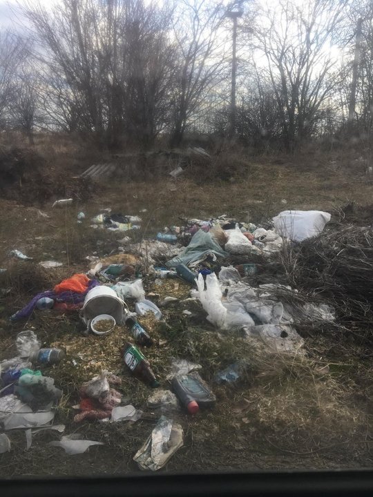 У Рожищі навесні вздовж доріг  «квітують» купи непотребу 