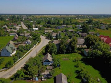 Опублікували фото волинського села з висоти пташиного польоту