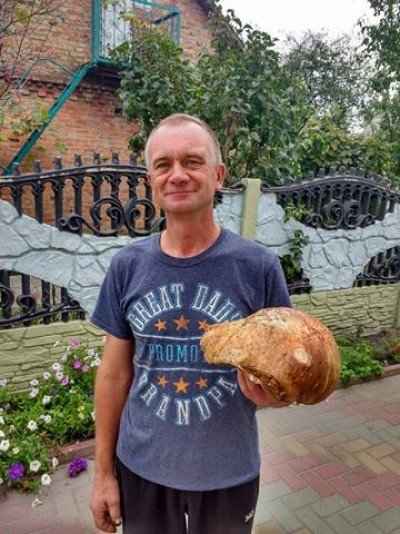 На Волині знайшли гриб вагою майже кілограм. ФОТО