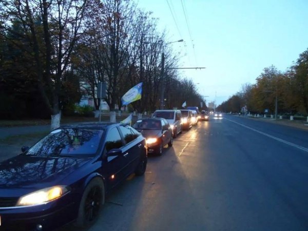 Автомайданівці спіймали п’яного водія під час пробігу. ФОТО