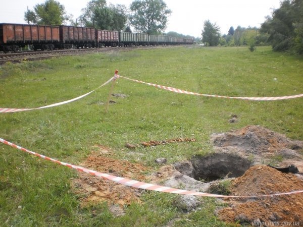 На Волині виявили майже 100 німецьких снарядів