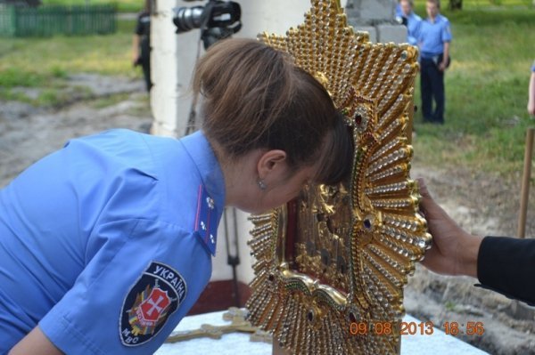 На Волині заклали першу цеглину «міліцейського» храму. ФОТО