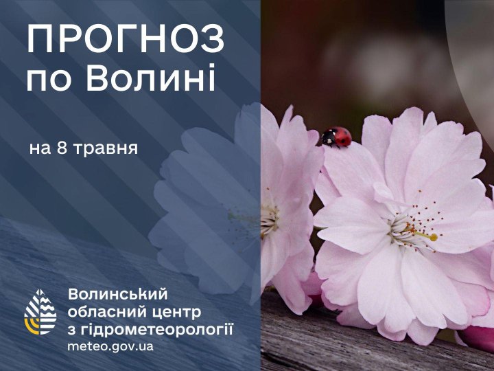 Погода в Луцьку та Волинській області на завтра, 8 травня