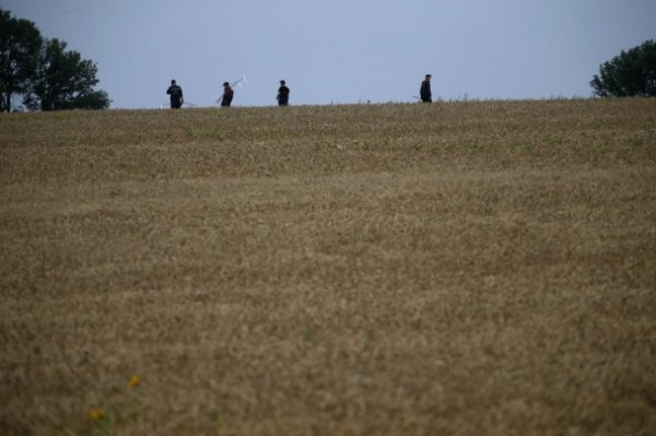 Шокуючі фото з місця авіакатастрофи на Донеччині (18+)