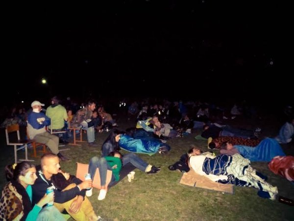 Як «бандерштатівці» дивились фільми під нічним небом. ФОТО