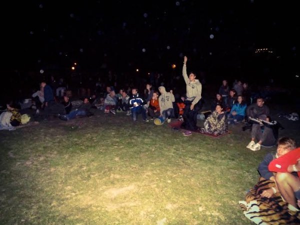 Як «бандерштатівці» дивились фільми під нічним небом. ФОТО