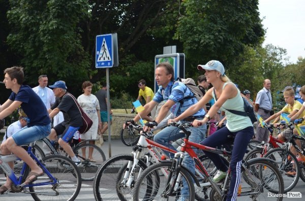 У Луцьку відбувся патріотичний велопробіг. ФОТО