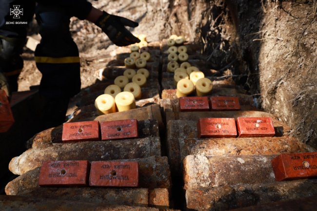 На Волині піротехніки знешкодили 167 артилерійських снарядів часів Першої світової війни